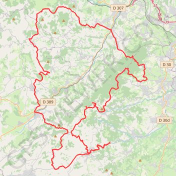Sortie vélo de route Pollionnay GPS track, route, trail