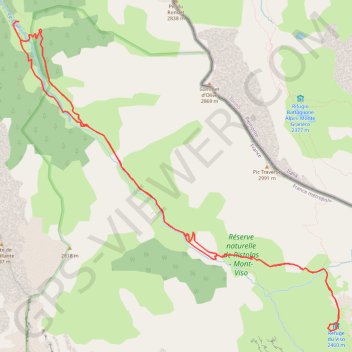 Refuge du Viso GPS track, route, trail