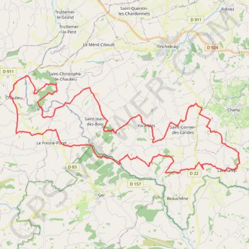 1 - 55km GPS track, route, trail