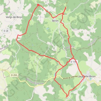 Biron Saint-Avit GPS track, route, trail