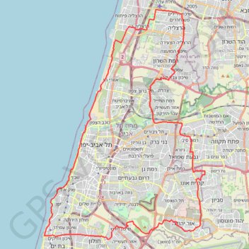 Bat Yam - Herzelia GPS track, route, trail
