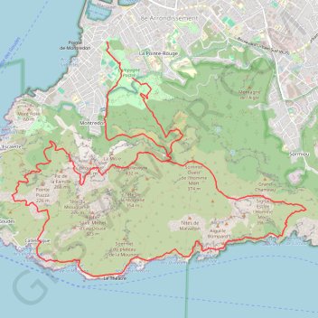 Calanques de Marseille GPS track, route, trail