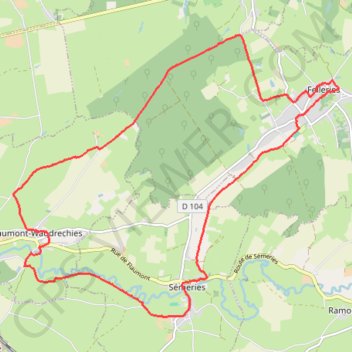 Trace vierge moulins GPS track, route, trail