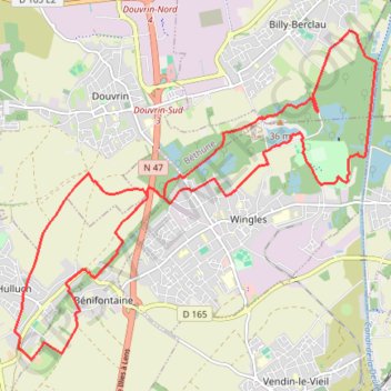 La Fontaine Bénie version Denis GPS track, route, trail