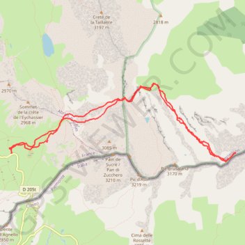 Mont aiguillette - Anticima GPS track, route, trail