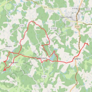 St Estephe 26 kms GPS track, route, trail