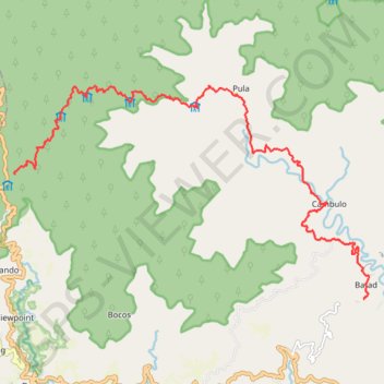 Pula - Cambulo - Batad GPS track, route, trail