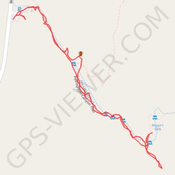 Mouse's Tank GPS track, route, trail