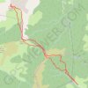 Croisse Baulet depuis le Ball Trap (Megève) GPS track, route, trail