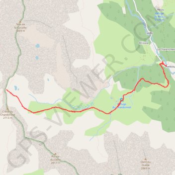 Col du Chardonnet GPS track, route, trail