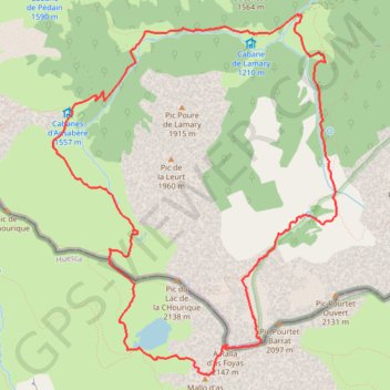 Pic Laraille et lac Acherito GPS track, route, trail