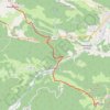 Sentiers Cathares de Montségur à Roquefixade GPS track, route, trail