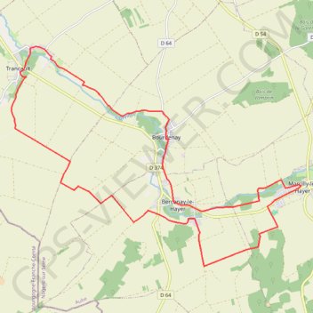 Marcilly-le Hayer GPS track, route, trail