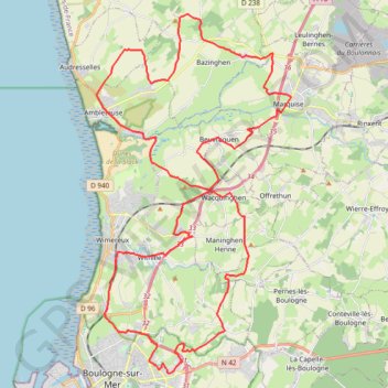 Rando Green - Saint-Martin-Boulogne GPS track, route, trail
