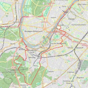 Marche nordique ECOTRAIL Paris GPS track, route, trail