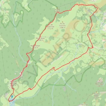Les Mails Lourdais - Ségus GPS track, route, trail