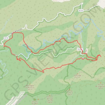 Col du Boulin - Chartreuse de la Verne - Vallon du Bousquet - COLLOBRIERES - 83 GPS track, route, trail