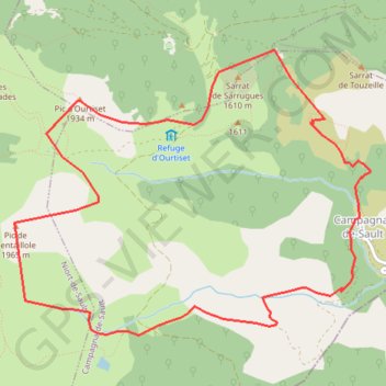 Pic de Bentaillole GPS track, route, trail