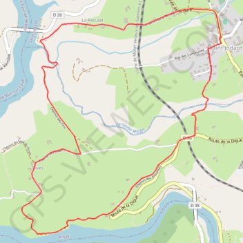 Autour des Gorges de la Loire - Boucle de la Digue de Pinay - Saint-Jodard GPS track, route, trail