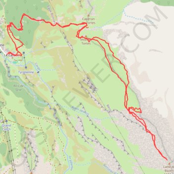 Crête et Pic de la Latte de Bazen depuis Gourette GPS track, route, trail