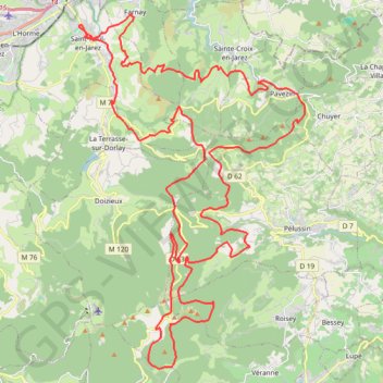 Sampoutaire - Saint-Paul-en-Jarez GPS track, route, trail