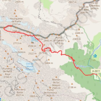 Astazou par Pineta GPS track, route, trail