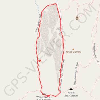 White Domes Loop GPS track, route, trail