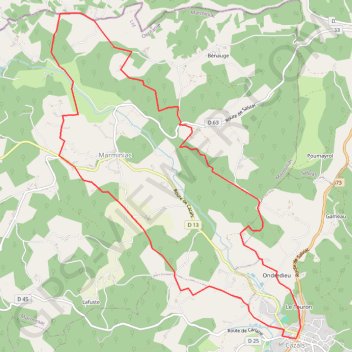 Cazals GPS track, route, trail