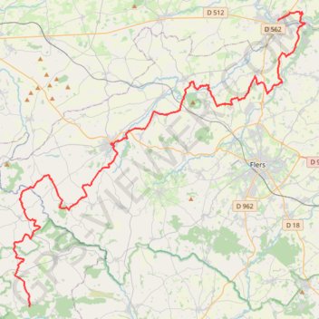 Condé-sur-Noireau - Forêt de la Lande Pourrie GPS track, route, trail