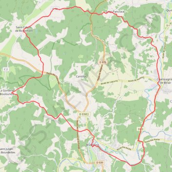 Sur les traces de Brantôme - Brantôme GPS track, route, trail