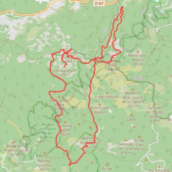 RANDO ESTEREL de Mandelieu GPS track, route, trail