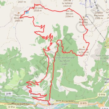 Jovet en crete GPS track, route, trail