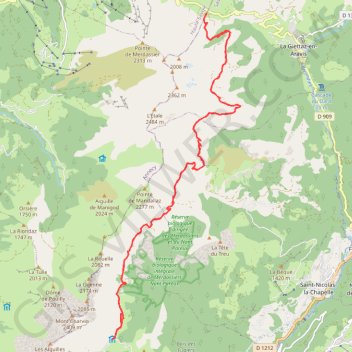 Route de la soif GPS track, route, trail