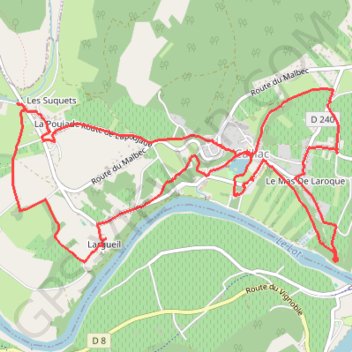 Caillac - journée patrimoine sept circuit des Rogations GPS track, route, trail