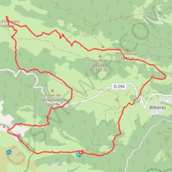 Tour Bénou GPS track, route, trail