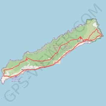 L'île de La Désirade GPS track, route, trail