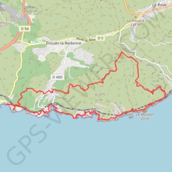 Le Rouet - Niolon GPS track, route, trail