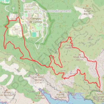 Chemin du Centaure - Col de la Candelle GPS track, route, trail