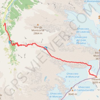 Tresenta GPS track, route, trail