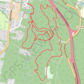Rockleigh Woods Sanctuary GPS track, route, trail