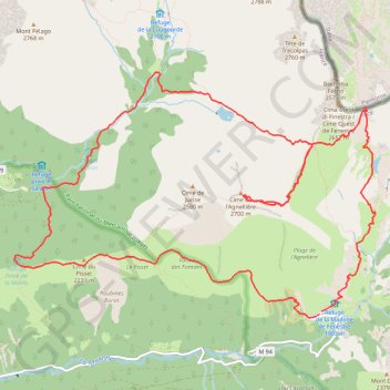 Agnellière GPS track, route, trail