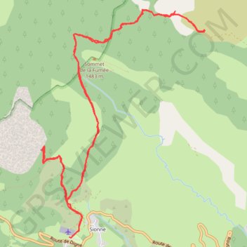 CASTELLANE - Col des Lecques - La Baume GPS track, route, trail