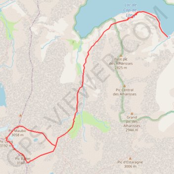 Pic Long GPS track, route, trail