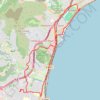 Balade entre Antibes et Cagnes-sur-Mer et retour par Vaugrenier, Biot GPS track, route, trail