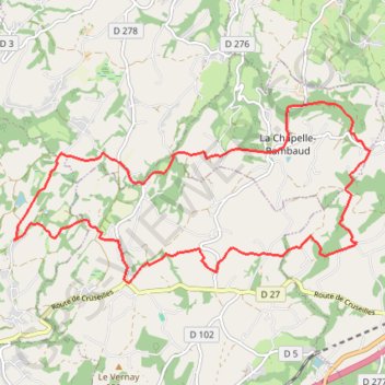 Circuit de la Chapelle Rambaud à Menthonnex par la croix des Bornes GPS track, route, trail