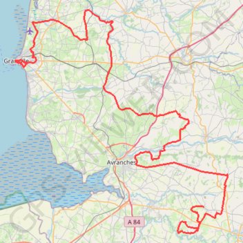 TM2023 Etape 5 Isigny le Buat - Granville-15954284 GPS track, route, trail