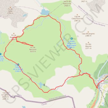 Pic de Nérassol GPS track, route, trail