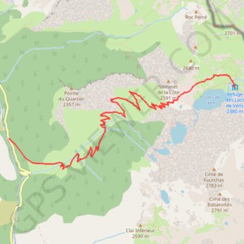 Chemin de l'énergie (jour 1) GPS track, route, trail
