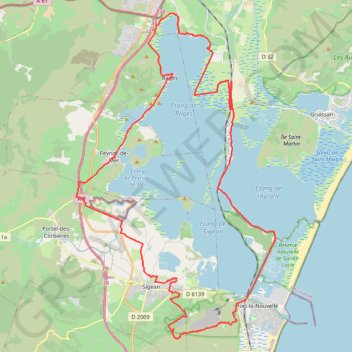 Le Golfe Antique - Narbonne GPS track, route, trail