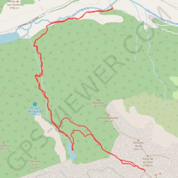 Ibon del Plan GPS track, route, trail